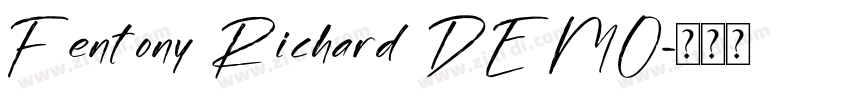 Fentony Richard DEMO字体转换